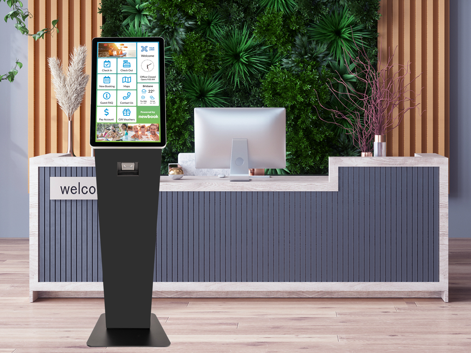 screenshot of Newbook Self-Service Kiosk